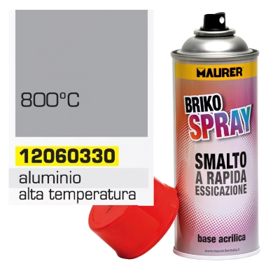Imagen de Spray Pintura Resistente Altas Temperaturas Aluminio   400 ml.