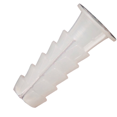 Imagen de Taco Wolfpack Plástico Blanco    9 mm. (25 unidades)