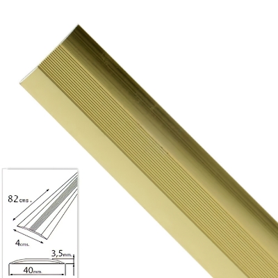 Imagen de Tapajuntas Adhesivo Para Moquetas Metal Oro   82,0 cm.
