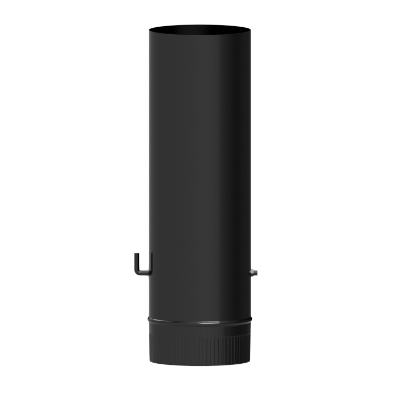 Imagen de Wolfpack Tubo de Estufa Acero Vitrificado Negro Ø 110 mm. Con llave Estufas de Leña, Chimenea, Alta resistencia, Color Negro